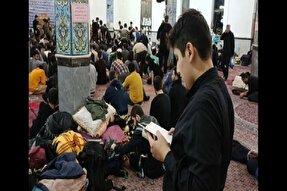 فیلم | حضور پرشور دانش‌آموزان اردبیلی در آیین اعتکاف