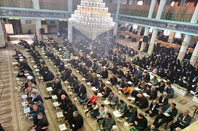 عکس | محفل انس با قرآن در مسجد جامع شهر سریش آباد برگزار شد