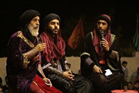 عکس | هشتمین شب دهمین سوگواره ملی «تعزیه ده‌زیار»