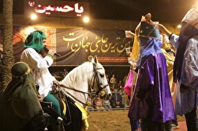 عکس | نهمین شب دهمین سوگواره ملی«تعزیه ده‌زیار»