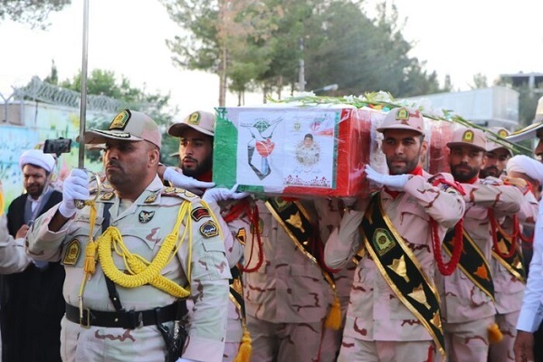 تشییع شهید مرزبانی در خراسان‌جنوبی