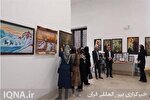 افتتاح نمایشگاه نقاشی آبرنگ و سیاه قلم در نیر
