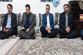 دیدار مسئولان بنیاد شهید کهگیلویه‌وبویراحمد با خانواده شهید «روانان»