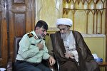 دیدار آیت‌الله مظاهری با فرمانده کل نیروی انتظامی