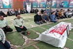 وداع با پیکر مرزبان شهید «محمد مهدی احمدی» در بجنورد
