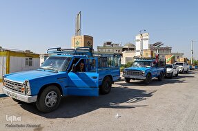 عکس | آیین اهدای 1500 جهيزيه به نوعروسان