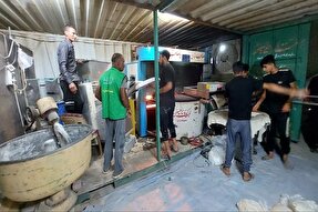 خدمت‌رسانی موکب کریم اهل بیت(ع) بندر چارک در کربلا