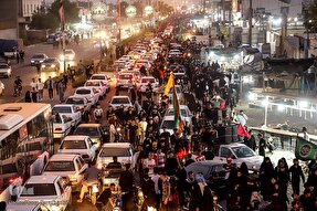 حرکت بزرگ‌ترین کاروان پیاده‌روی اربعین اهواز به سمت کربلا