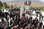 مراسم پیاده‌روی دلدادگان اربعین در جوشقان مرکزی برگزار شد