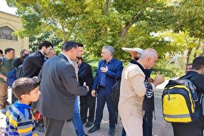 حضور کاروان زیارتی دانشگاه محقق اردبیلی در پیاده­‌روی اربعین حسینی(ع)