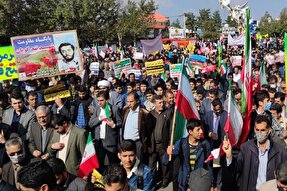 راهپیمایی ۱۳ آبان‌ماه در یاسوج برگزار شد