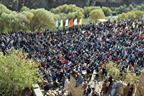 عکس | جشنی به شکرانه برداشت یاقوت‌های سرخ در اورامانات