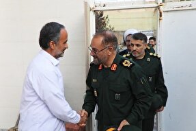 دیدار فرمانده سپاه شهدای آذربایجان غربی با خانواده شهید ورمزیاری