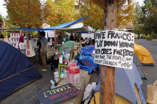 تداوم اعتراض دانشجویان آمریکایی به جنایات رژیم صهیونیستی