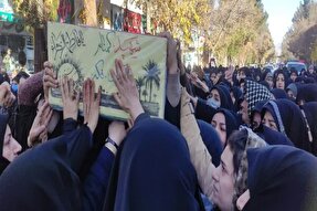 تشییع پیکر پاک پنج شهید گمنام در خراسان‌شمالی