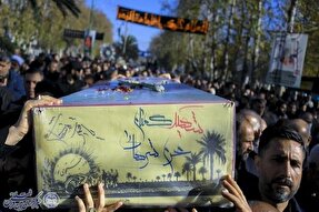 عکس | تشییع پیکر مطهر ۱۱ شهید گمنام دفاع مقدس در ساری