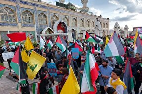 اجتماع مردم کرمان در حمایت از عملیات «وعده صادق» + عکس