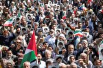 عکس | راهپیمایی نمازگزاران مشهدی در حمایت از عملیات سپاه پاسداران