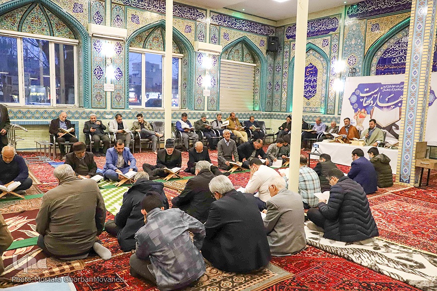 مراسم جزء خوانی قرآن در اهر