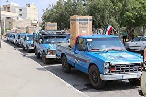 39 سری جهیزیه به نوعروسان حاجی‌آبادی اهدا شد