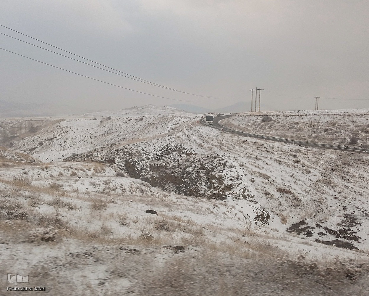 بارش برف در شهرستان اهر