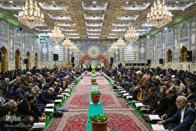 آیین جز‌ءخوانی قرآن در حسینیه رضوی اصفهان