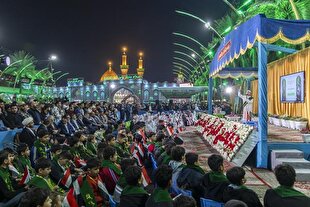 برنامه قرآنی ویژه کودکان در بین‌الحرمین +عکس