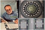 رونمایی از قرآن کتابت‌شده سید عزیزالله آذرنگ در حرم کریمه اهل‌بیت(ع)