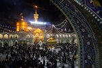 عکس | حرم مطهر رضوی در شب ولادت امام رضا(ع)