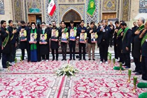 فیلم | آمادگی خادمان تشریفات حرم مطهر جهت استقبال از پیکر شهید جمهور