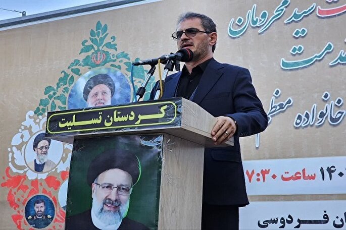 مراسم بزرگداشت شهادت سیدمحرومان و شهدای خدمت در سنندج برگزار شد