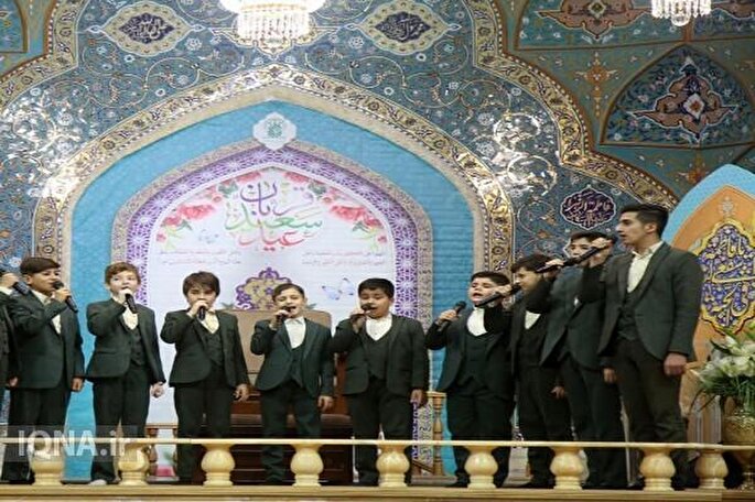 عکس | آغاز جشن‌های دهه امامت و ولایت در حرم مطهر بانوی کرامت