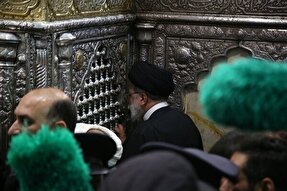 فیلم | تصاویر دوربین‌های حرم بانوی کرامت از آخرین تشرف شهید جمهور