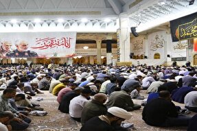 مراسم بزرگداشت شهدای خدمت در حرم بانوی کرامت برگزار شد