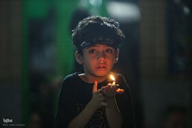 شام غریبان حسینی در محله باغ فیض