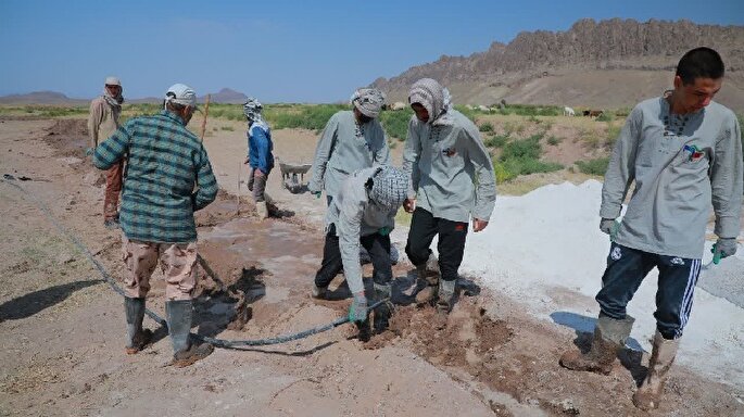 ارائه خدمات گروه جهادی محبان المهدی(عج) در خراسان‌جنوبی