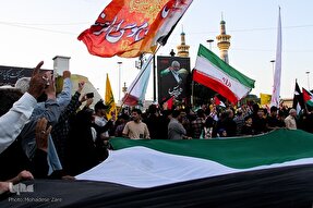 عکس | تجمع مردم مشهد در محکومیت اقدامات رژیم صهیونیستی