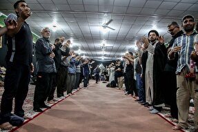 عکس | عزاداری شب دوازدهم صفر در موکب حرم بانوی کرامت