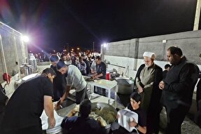 عکس | فعالیت بزرگ‌ترین موکب طلاب و روحانیون غرب کشور