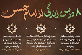 اینفوگرافیک | ۸ درس زندگی از امام حسن(ع)