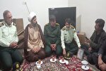 حضور مسئولان انتظامی خراسان‌شمالی در منزل شهید «پارسا سوزنی»