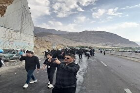 فیلم | پیاده‌روی دلدادگان حسینی در خرم‌آباد