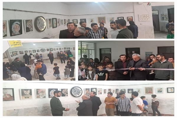 افتتاح نمایشگاه هنرهای تجسمی در مشگین‌شهر