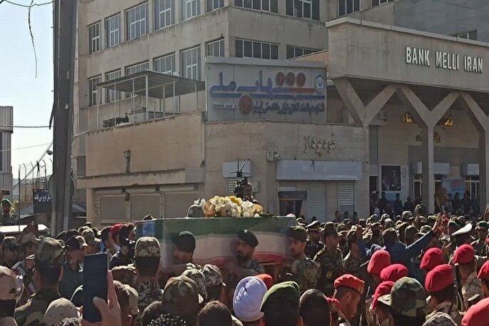 عکس | تشییع شهید مدافع وطن «سجاد منصوری» در کرمانشاه