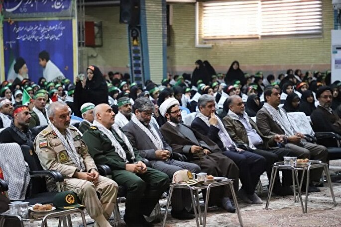 نمایش اقتدار بسیجیان در حسینیه اعظم ثارالله ارومیه برگزار شد