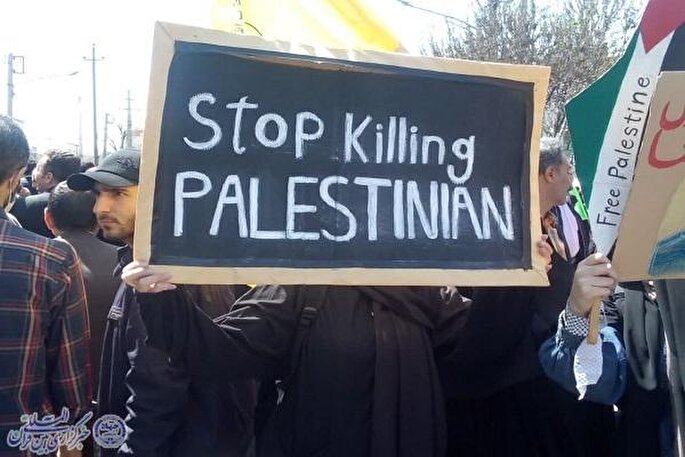 حضور حماسی مردم کرمانشاه در راهپیمایی روز قدس