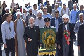 استقبال از کاروان زیر سایه خورشید در حاجی‌آباد