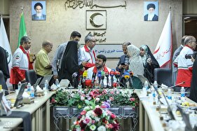 نشست خبری رئیس جمعیت هلال احمر