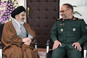 دیدار نماینده ولی فقیه در آذربایجان‌غربی با فرمانده سپاه شهدا
