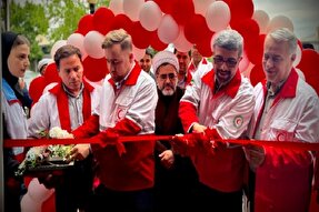 افتتاح درمانگاه و آزمایشگاه خیرساز جمعیت هلال‌احمر خوی